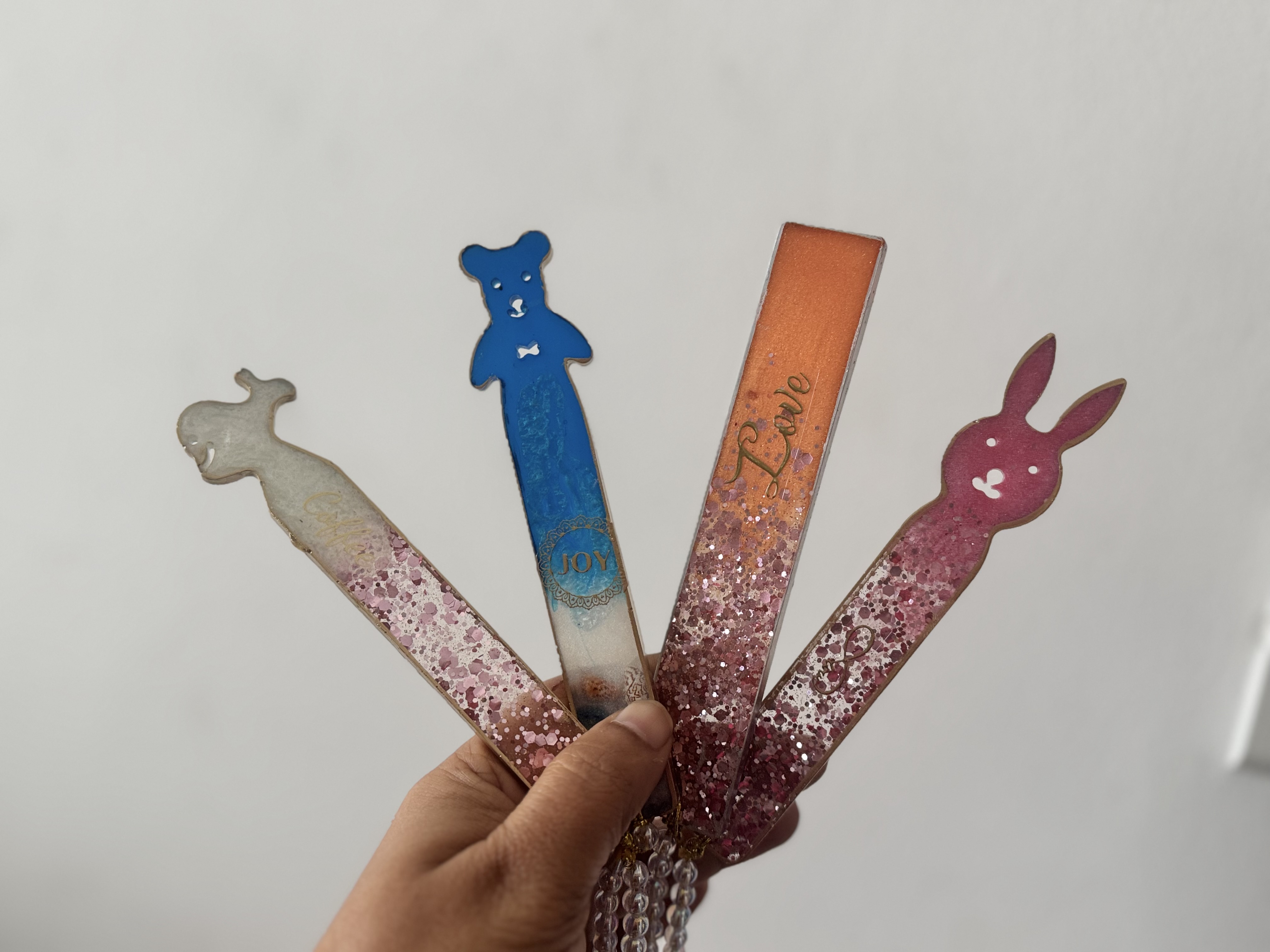 Resin Funky Bookmark